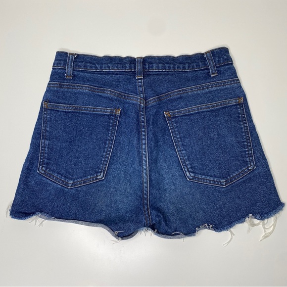 J. Crew High Rise Raw Hem Denim Shorts Sz 6 - Picture 2 of 4